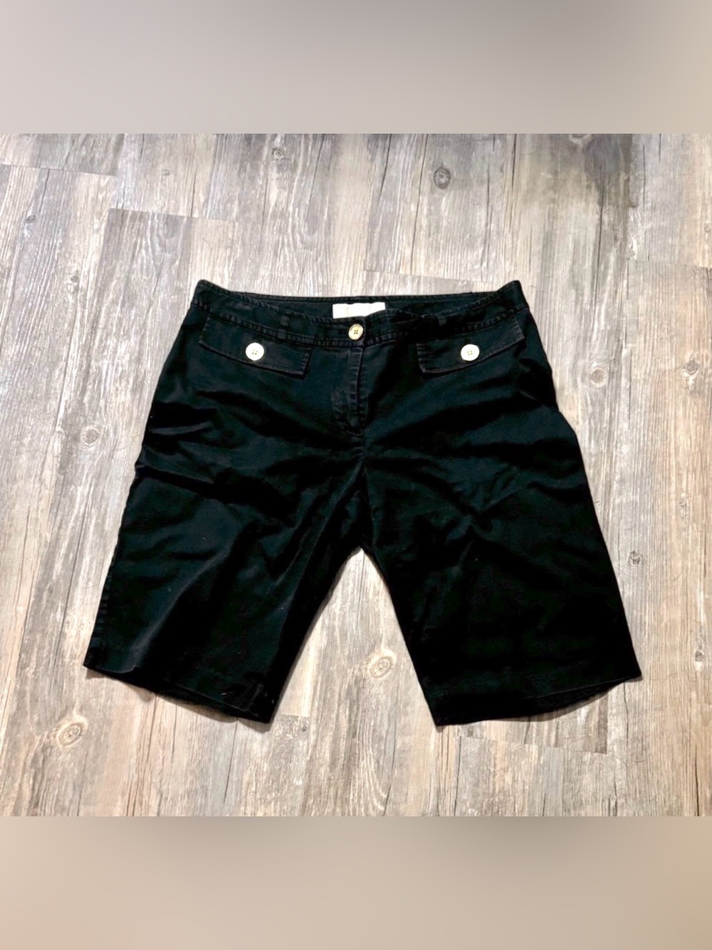 Michael Kors Black Bermuda Shorts